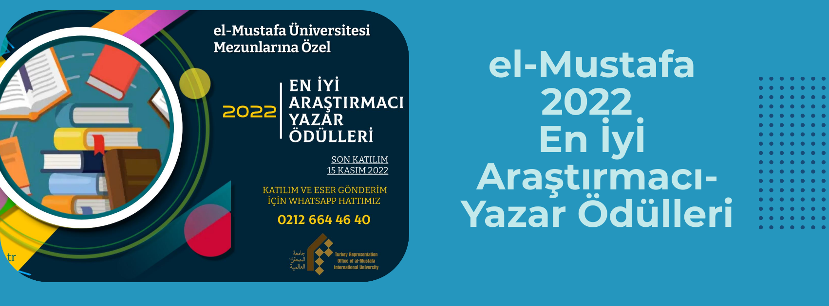 el-Mustafa 2022 En İyi Araştırmacı-Yazar Ödülleri